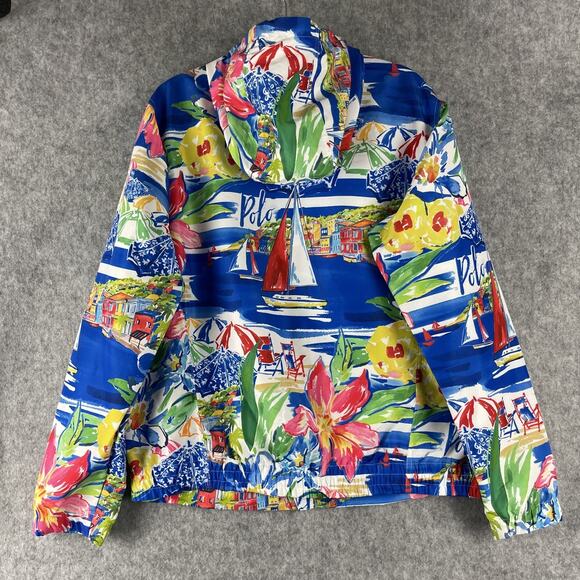 Polo Ralph Lauren Riviera Windbreaker Jacket Mens Large Packable Colorful Resort - Picture 13 of 16